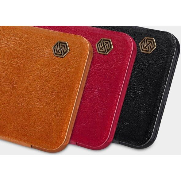 Nillkin Etui Nillkin QIN do Xiaomi Redmi Note 9T (Brązowe) uniwersalny