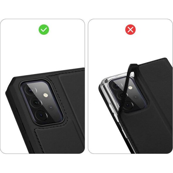 Dux Ducis DUX DUCIS Skin X kabura etui pokrowiec z klapką Samsung Galaxy A72 4G czarny