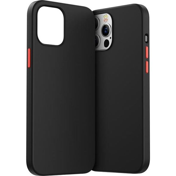 Joyroom Joyroom Color Series ochronne etui do iPhone 12 Pro Max czarny (JR-BP800)