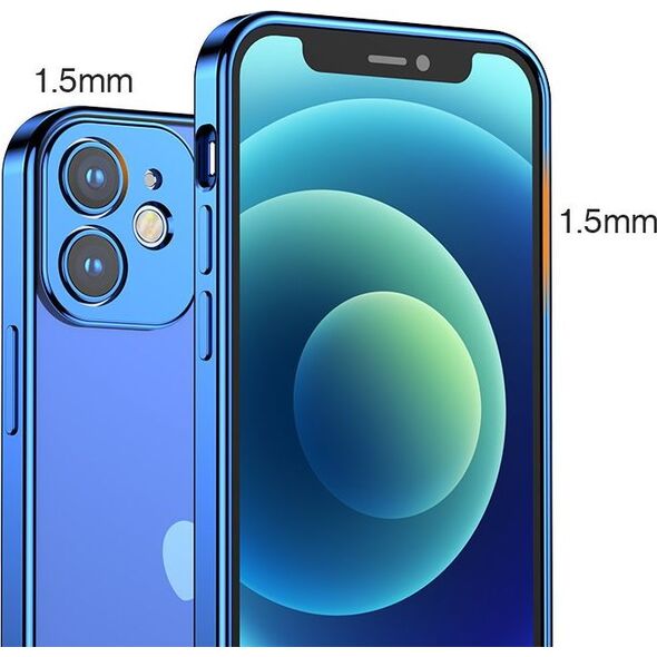 Joyroom Joyroom New Beauty Series ultra cienkie przezroczyste etui z metaliczną ramką do iPhone 12 Pro złoty (JR-BP743)