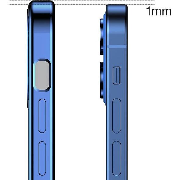 Joyroom Joyroom New Beauty Series ultra cienkie przezroczyste etui z metaliczną ramką do iPhone 12 Pro Max złoty (JR-BP744)