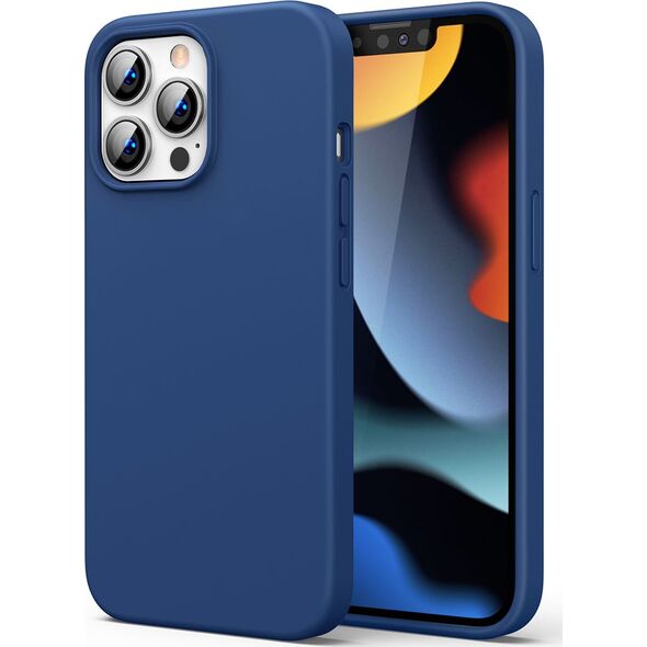 Ugreen Ugreen Protective Silicone Case gumowe elastyczne silikonowe etui pokrowiec iPhone 13 Pro Max niebieski