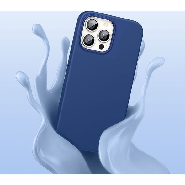 Ugreen Ugreen Protective Silicone Case gumowe elastyczne silikonowe etui pokrowiec iPhone 13 Pro Max niebieski