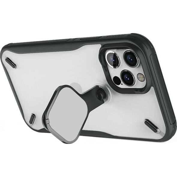 Nillkin Nillkin Cyclops Case wytrzymałe etui z osłoną na aparat i składaną podstawką iPhone 13 Pro Max czarny