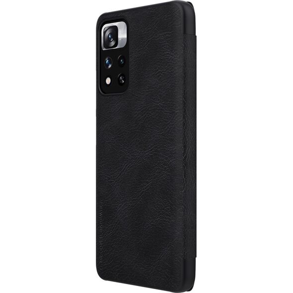Nillkin Nillkin Qin Case etui do Xiaomi Poco X4 Pro 5G osłona na aparat kabura pokrowiec obudowa z klapką czarny