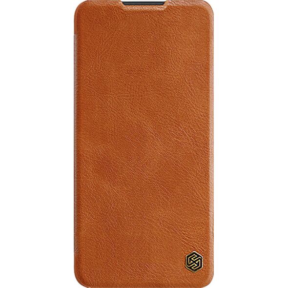 Nillkin Nillkin Qin Case etui do Xiaomi Poco M4 Pro 5G osłona na aparat kabura pokrowiec obudowa z klapką brązowy