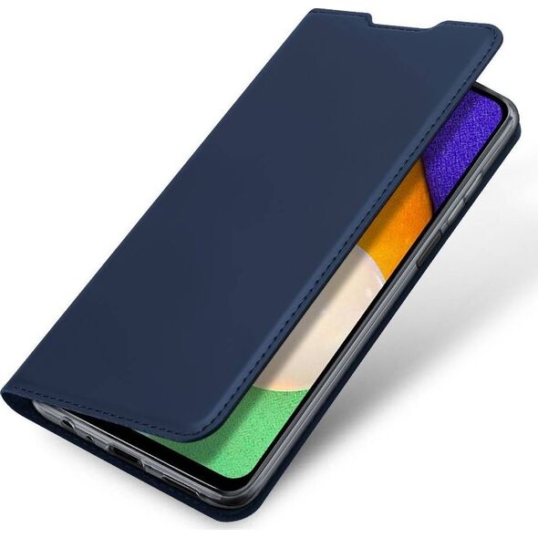 Dux Ducis Etui SAMSUNG GALAXY A03S z klapką Dux Ducis skórzane Skin Leather granatowe