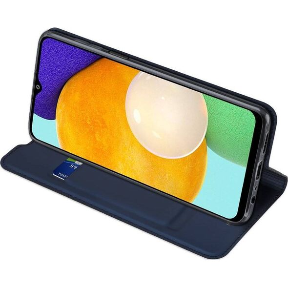 Dux Ducis Etui SAMSUNG GALAXY A03S z klapką Dux Ducis skórzane Skin Leather granatowe