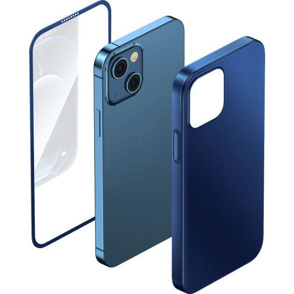 Joyroom Joyroom 360 Full Case etui pokrowiec do iPhone 13 Pro Max obudowa na tył i przód + szkło hartowane szary (JR-BP928 tarnish)