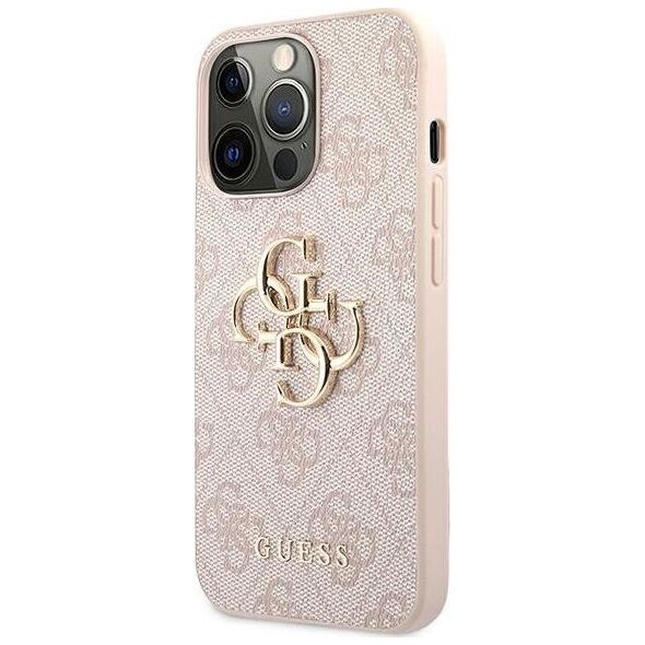 Guess Guess GUHCP13L4GMGPI iPhone 13 Pro / 13 6,1" różowy/pink hardcase 4G Big Metal Logo