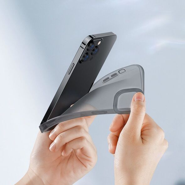 Baseus Baseus Simple Series Case przezroczyste żelowe etui iPhone 13 Pro czarny (ARAJ000401)