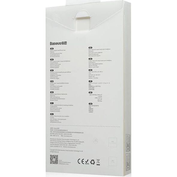 Baseus Etui Baseus Frosted Glass Apple iPhone 13 Pro Max (przezroczyste)