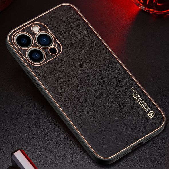 Dux Ducis Dux Ducis Yolo eleganckie etui pokrowiec ze skóry ekologicznej iPhone 13 Pro czerwony