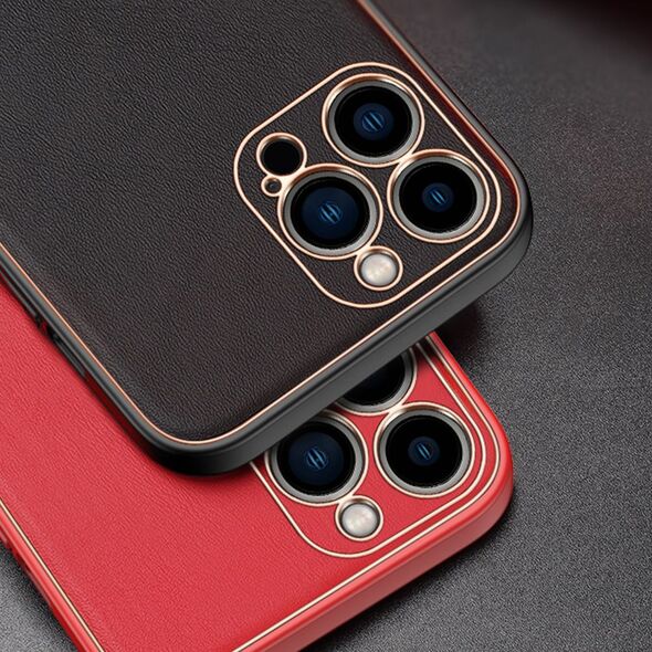 Dux Ducis Dux Ducis Yolo eleganckie etui pokrowiec ze skóry ekologicznej iPhone 13 Pro czerwony