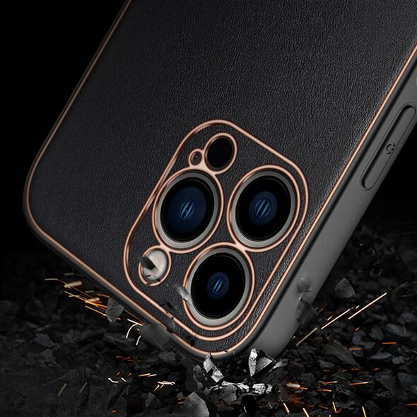 Dux Ducis Dux Ducis Yolo eleganckie etui pokrowiec ze skóry ekologicznej iPhone 13 Pro czerwony