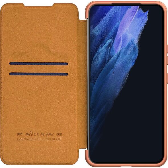 Nillkin Etui Nillkin QIN Pro do Samsung Galaxy S22+ (Brązowe) uniwersalny