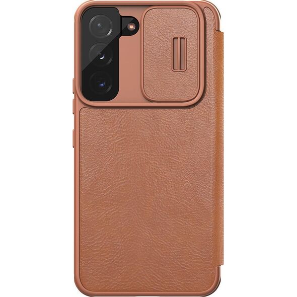 Nillkin Etui Nillkin QIN Pro do Samsung Galaxy S22+ (Brązowe) uniwersalny