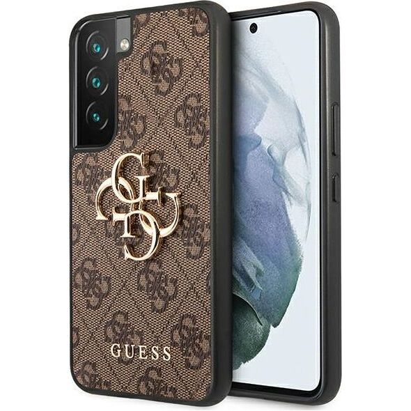 Guess Guess GUHCS22S4GMGBR S901 S22 brązowy/brown hardcase 4G Big Metal Logo