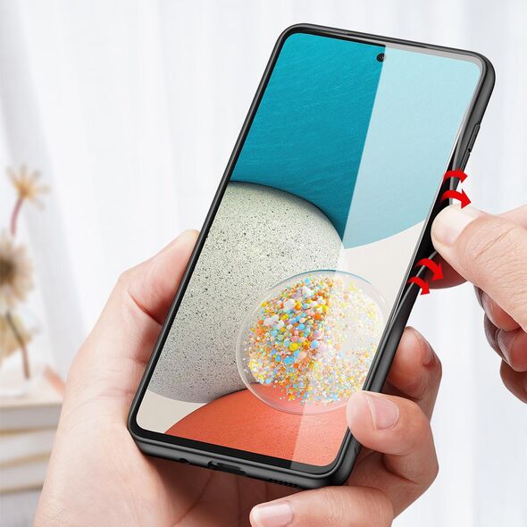 Dux Ducis Dux Ducis Fino etui pokrowiec pokryty nylonowym materiałem Samsung Galaxy A73 czarny