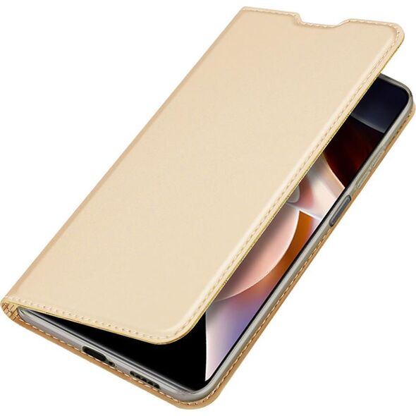 Dux Ducis Dux Ducis Skin Pro kabura etui pokrowiec z klapką Poco M4 Pro 5G złoty