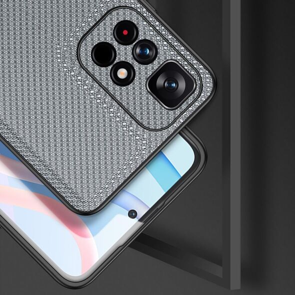 Dux Ducis Dux Ducis Fino etui pokrowiec pokryty nylonowym materiałem Poco M4 Pro 5G niebieski