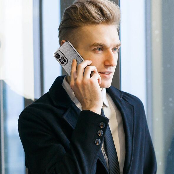 Dux Ducis Dux Ducis Fino etui pokrowiec pokryty nylonowym materiałem Poco M4 Pro 5G niebieski