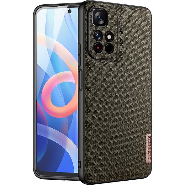 Dux Ducis Dux Ducis Fino etui pokrowiec pokryty nylonowym materiałem Poco M4 Pro 5G zielony
