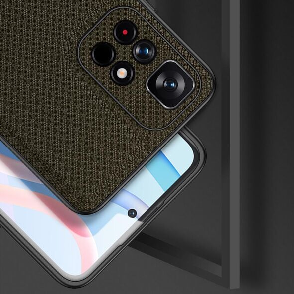 Dux Ducis Dux Ducis Fino etui pokrowiec pokryty nylonowym materiałem Poco M4 Pro 5G zielony