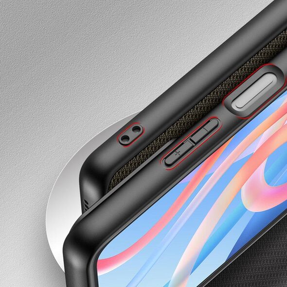 Dux Ducis Dux Ducis Fino etui pokrowiec pokryty nylonowym materiałem Poco M4 Pro 5G zielony