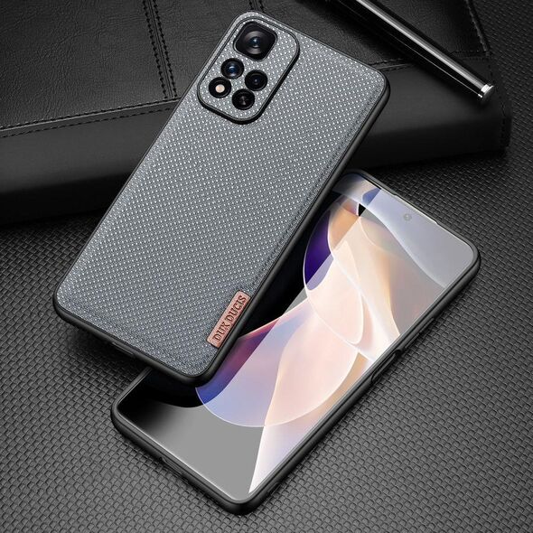 Dux Ducis Dux Ducis Fino etui pokrowiec pokryty nylonowym materiałem Xiaomi Poco X4 NFC 5G niebieski