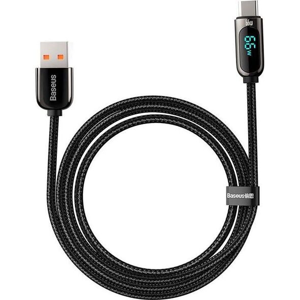 Kabel USB Baseus USB-A - USB-C 1 m Czarny (CASX020001)