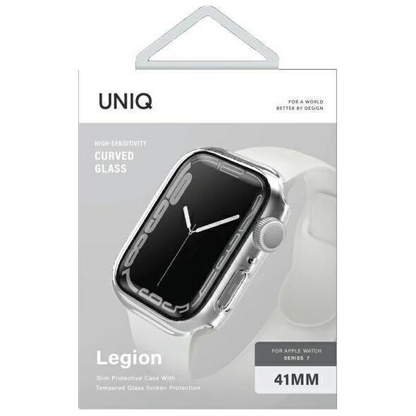 Uniq UNIQ etui Legion Apple Watch Series 7 41mm przezroczysty/clear