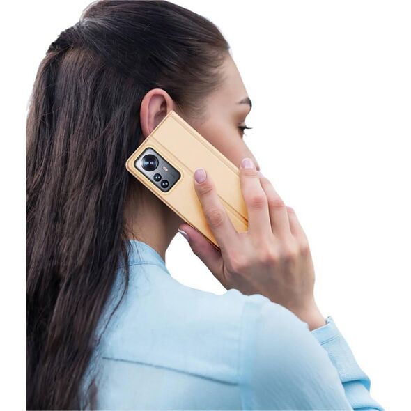 Dux Ducis Dux Ducis Skin Pro kabura etui pokrowiec z klapką Xiaomi 12 Pro złoty