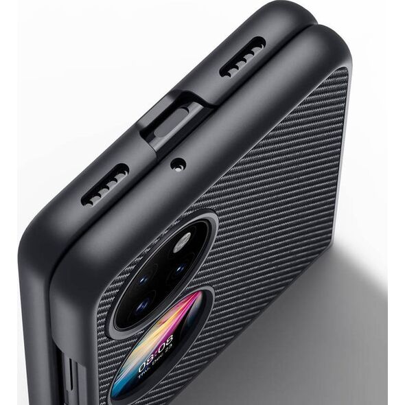 Dux Ducis Dux Ducis Fino etui pokrowiec pokryty nylonowym materiałem Huawei P50 czarny