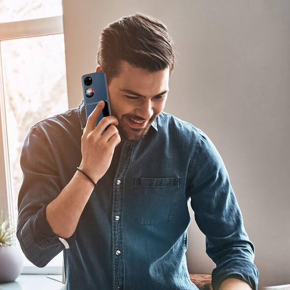 Dux Ducis Dux Ducis Fino etui pokrowiec pokryty nylonowym materiałem Huawei P50 niebieski