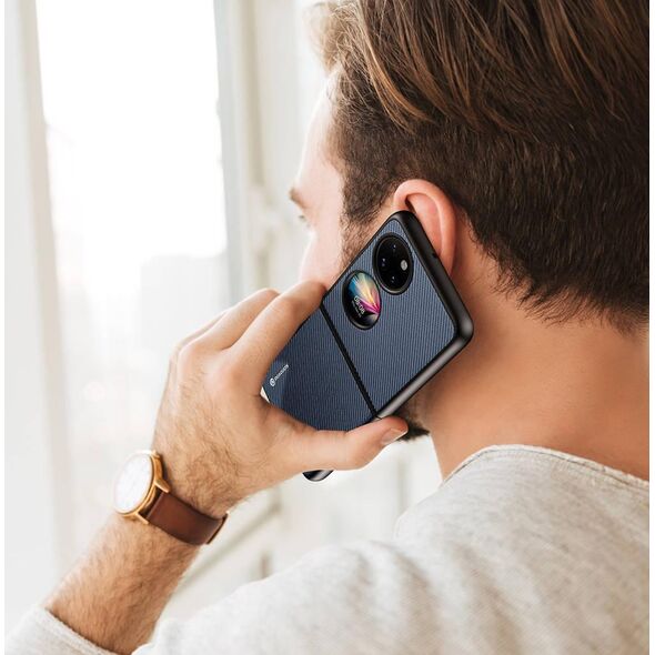 Dux Ducis Dux Ducis Fino etui pokrowiec pokryty nylonowym materiałem Huawei P50 niebieski