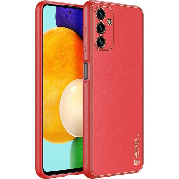 Dux Ducis Dux Ducis Yolo eleganckie etui pokrowiec ze skóry ekologicznej Samsung Galaxy A13 5G czerwony
