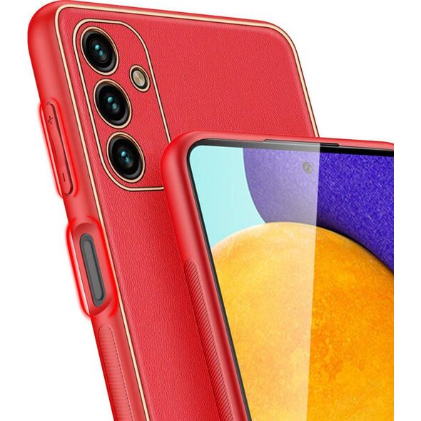Dux Ducis Dux Ducis Yolo eleganckie etui pokrowiec ze skóry ekologicznej Samsung Galaxy A13 5G czerwony