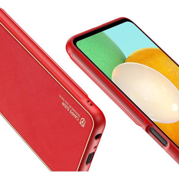 Dux Ducis Dux Ducis Yolo eleganckie etui pokrowiec ze skóry ekologicznej Samsung Galaxy A13 5G czerwony