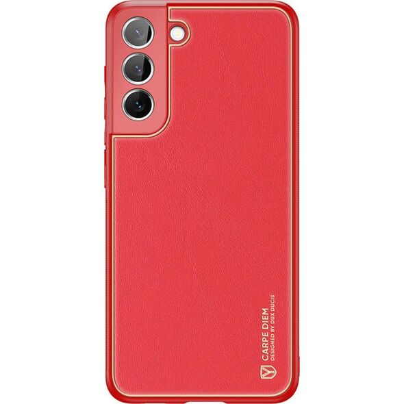 Dux Ducis Dux Ducis Yolo eleganckie etui pokrowiec ze skóry ekologicznej Samsung Galaxy S22+ (S22 Plus) czerwony