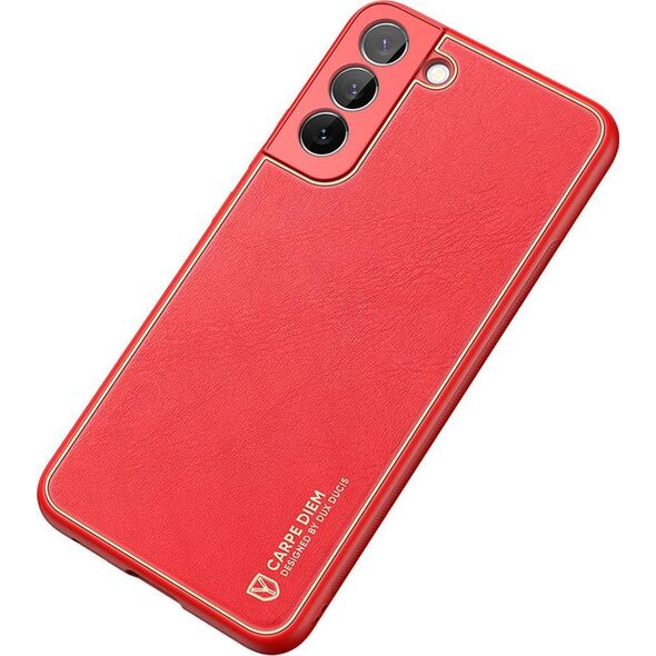 Dux Ducis Dux Ducis Yolo eleganckie etui pokrowiec ze skóry ekologicznej Samsung Galaxy S22+ (S22 Plus) czerwony