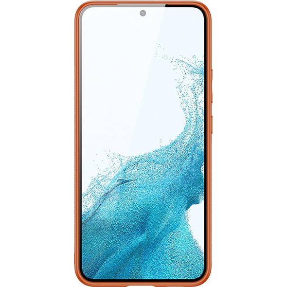 Dux Ducis Dux Ducis Yolo eleganckie etui pokrowiec ze skóry ekologicznej Samsung Galaxy S22+ (S22 Plus) pomarańczowy