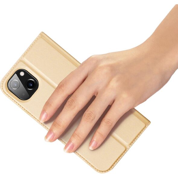 Dux Ducis Dux Ducis Skin Pro kabura etui pokrowiec z klapką iPhone 14 Max złoty