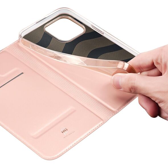 Dux Ducis Dux Ducis Skin Pro kabura etui pokrowiec z klapką iPhone 14 Pro różowy