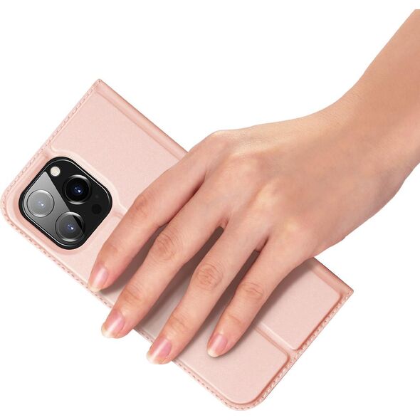 Dux Ducis Dux Ducis Skin Pro kabura etui pokrowiec z klapką iPhone 14 Pro różowy