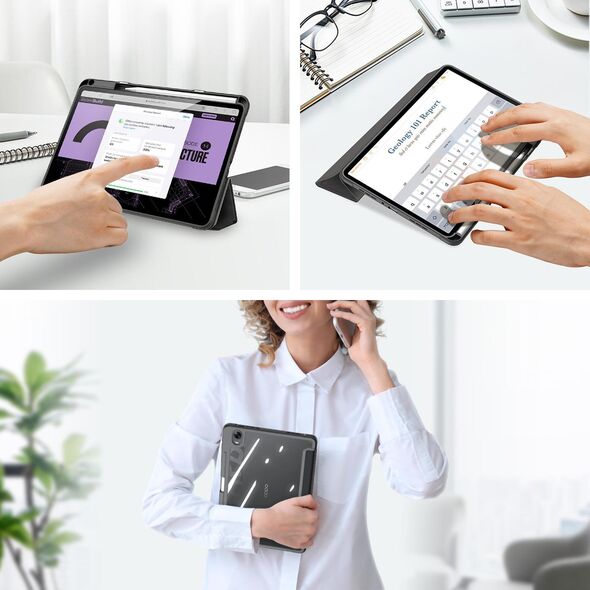 Etui na tablet Dux Ducis Dux Ducis Toby pancerne etui z klapką Smart Case do Oppo Pad z uchwytem na rysik czarny