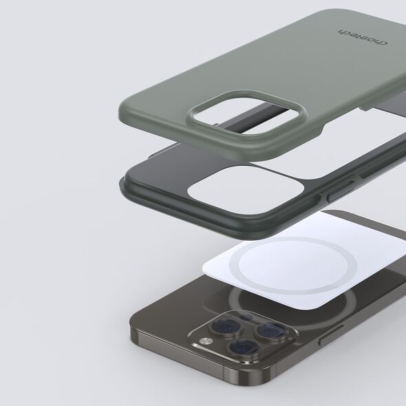 Choetech Choetech MFM Anti-drop case etui Made For MagSafe do iPhone 13 Pro zielony (PC0113-MFM-GN)