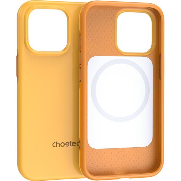 Choetech Choetech MFM Anti-drop case etui Made For MagSafe do iPhone 13 Pro pomarańczowy (PC0113-MFM-YE)