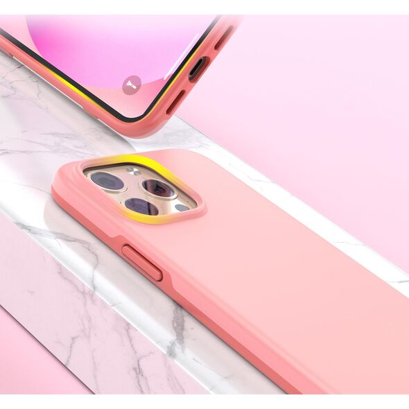 Choetech Choetech MFM Anti-drop case etui Made For MagSafe do iPhone 13 Pro różowy (PC0113-MFM-PK)