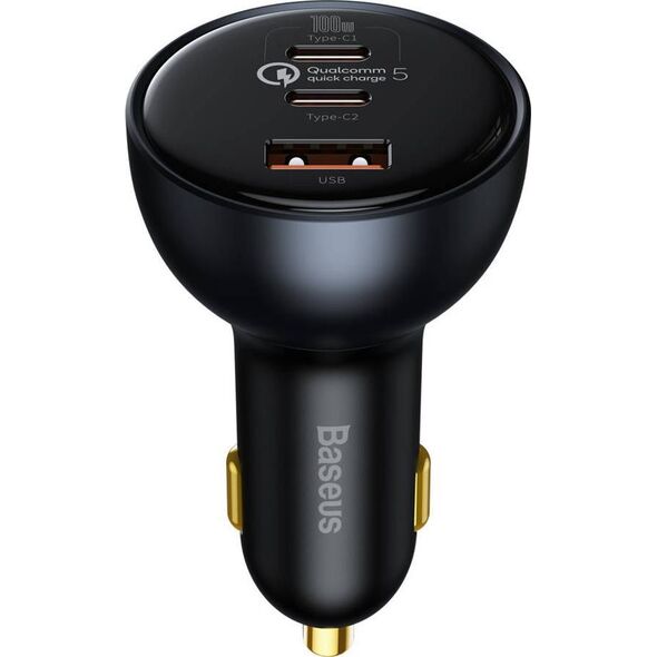 Ładowarka Baseus TZCCZM-0G 1x USB-A 2x USB-C 5 A  (BSU3243GRY)